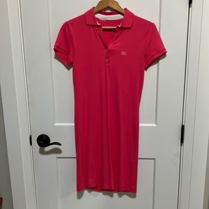 Polo style mini dress. Hot pink Helly Hansen